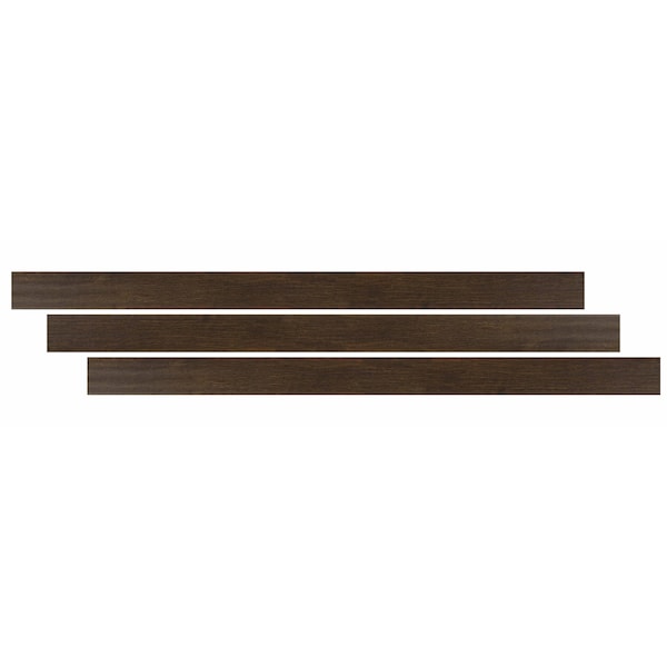Ackland 1.03 in. T x 94 in. L x 2.23 in. W Rustic Walnut Luxury Vinyl Flooring Trim Over Lapping Stair Nose AKVTVRUWA-OSN - main